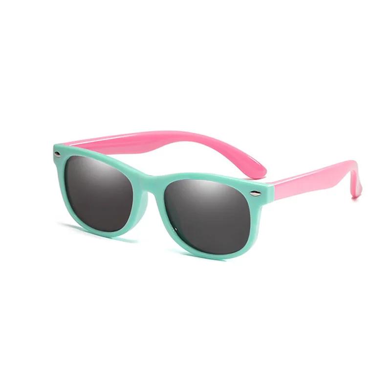 Polarized Kids Sunglasses TR90 Silicone Gel Frame