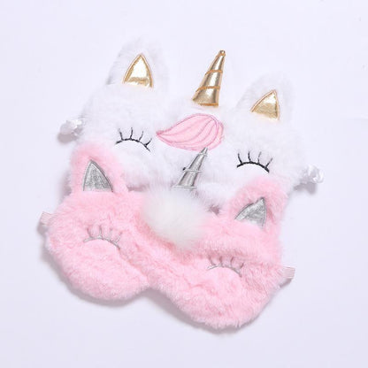 Unicorn Eye Patch Colorful Plush Eyeshade