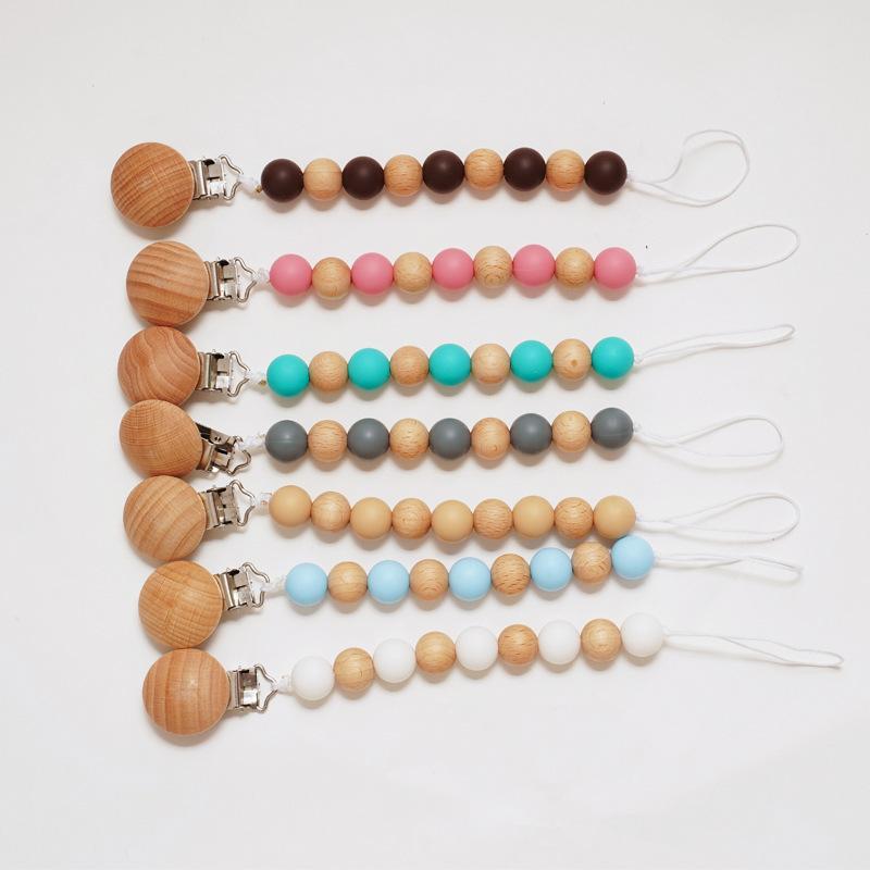 Baby Silicone Nipple Clip Anti-drop Chain Clip