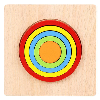 Children's Three-dimensional Puzzle Wooden Toy