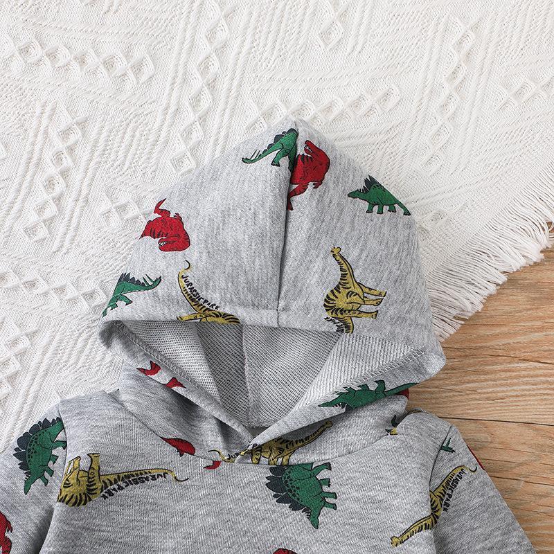 Children's Spring and Autumn Long Sleeve Hat Wear Pants Set