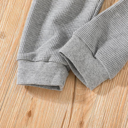 Children's Long Sleeve Jacket Pants Pullover Wear Two-Piece Set