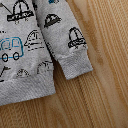 Children's Wear Turtleneck Printed Long Sleeve Tee