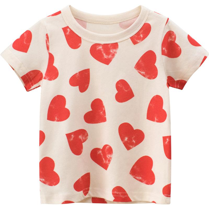 Children's short sleeve printed T-shirt