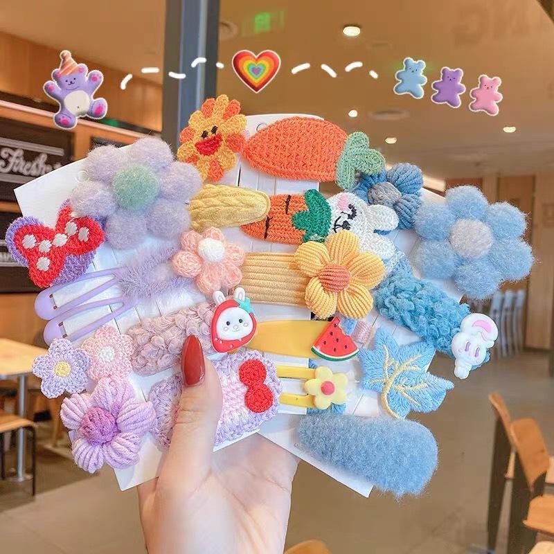 Plush Children Cartoon Hairpin