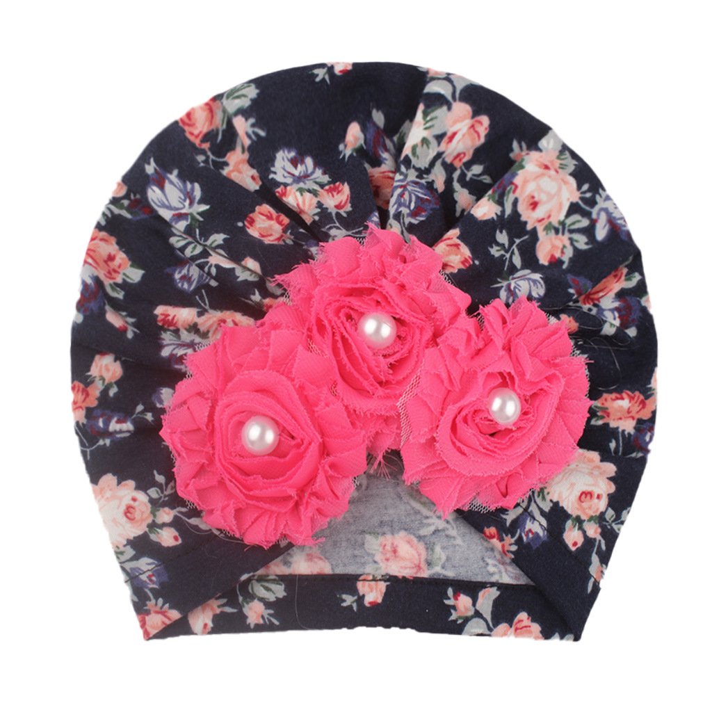 Baby Soft Printed Children's Hat Sunflower  Pullover Hat