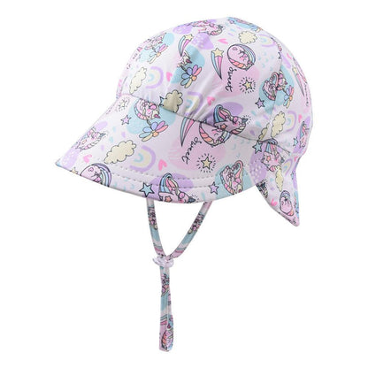 Children's Printed Sun Hat Baby Big Brimmed Sunscreen Hat
