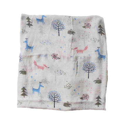 Two layer muslin bamboo fiber baby bath towel blanket wrapper Wholesale
