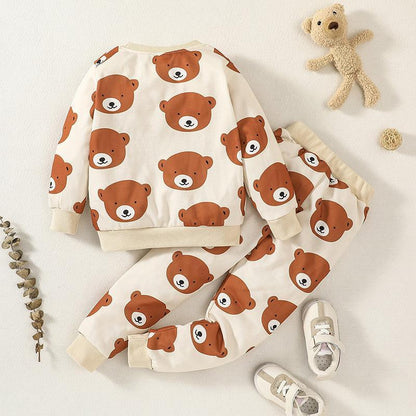 Children's Long Sleeve Jacket Pants Two-Piece Set