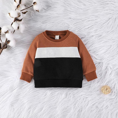 Baby Long Sleeve Sweater Pullover Trousers Two-piece Set