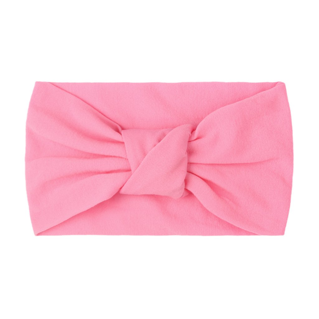 Children's Headwear Baby Solid Nylon Brimmed Hair Band Baby