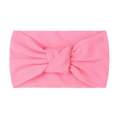Children's Headwear Baby Solid Nylon Brimmed Hair Band Baby