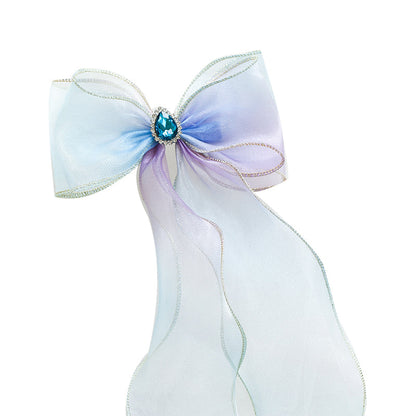 Girls Color-blocking Bow Accessories Headwear
