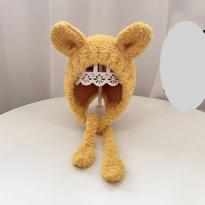 Cute Cartoon Baby Plush Hat - Winter Warmth for Infants