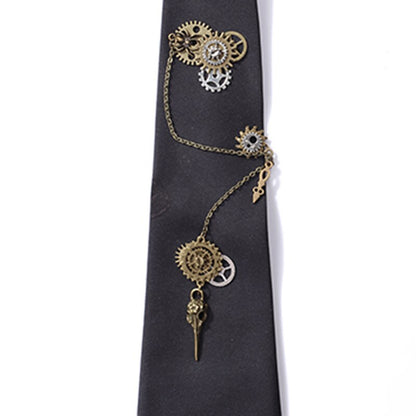 Tie Steampunk Gothic Gear Necktie