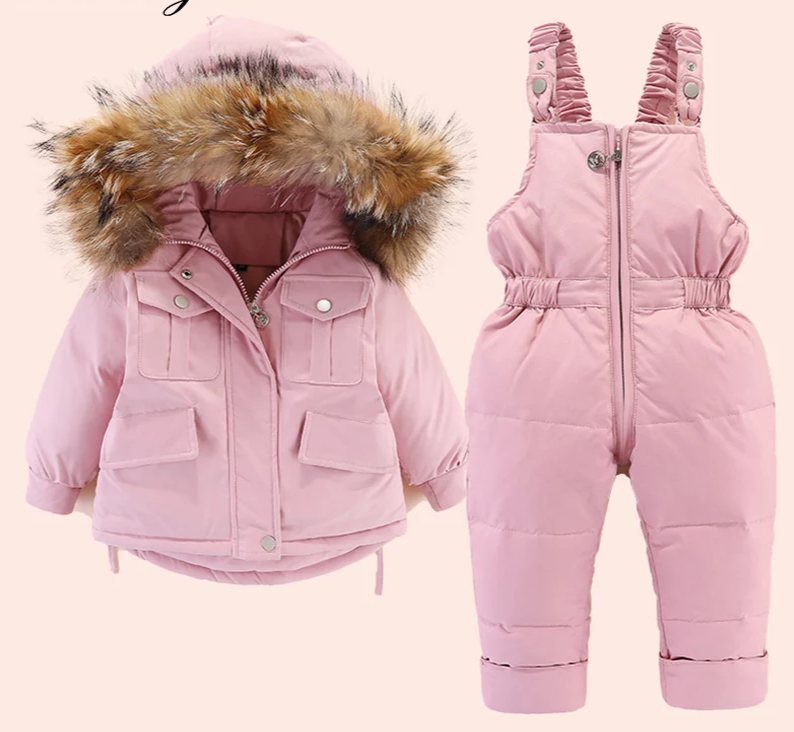 Children's Winter Set: Down Jacket + Jumpsuit
