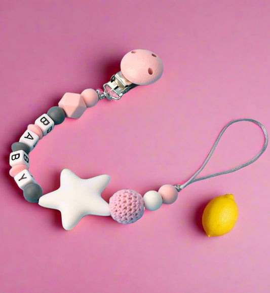 Soothing Pacifier Clip Silicone Teether Anti-drop Chain