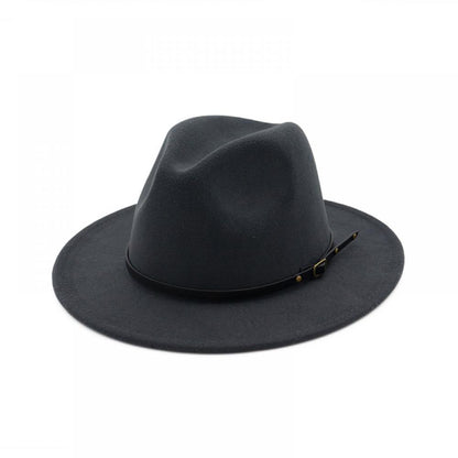 Jazz Hat Autumn And Winter British Retro Top Hat Fashion Women's Woolen Hat Wholesale Women's Hats