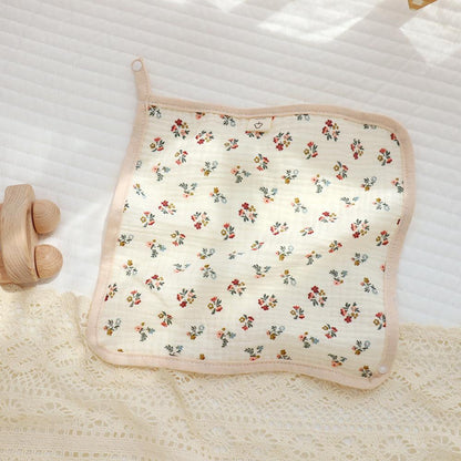 Summer Newborn Baby Double Layer Cotton Gauze Bib