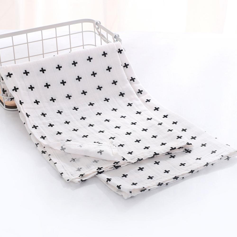 Double Layer Cotton Gauze Printed Baby Blanket Wholesale