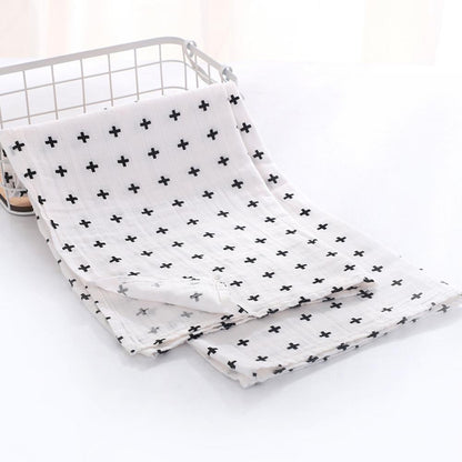 Double Layer Cotton Gauze Printed Baby Blanket Wholesale