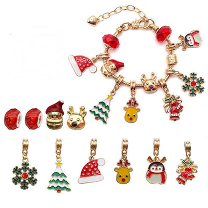 Christmas Children's Bracelet Set Handmade DIY Large Hole