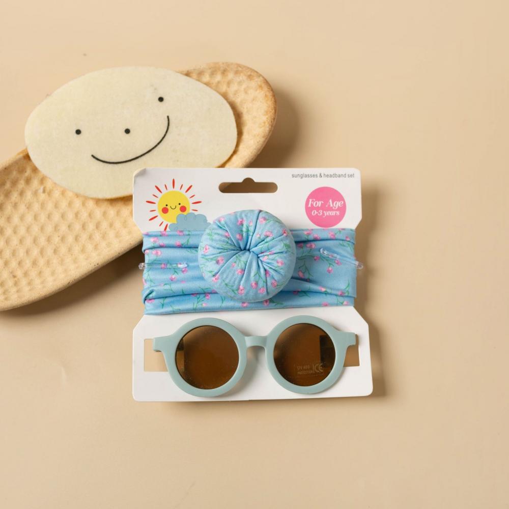 2PCS Children's sunglasses hair band set