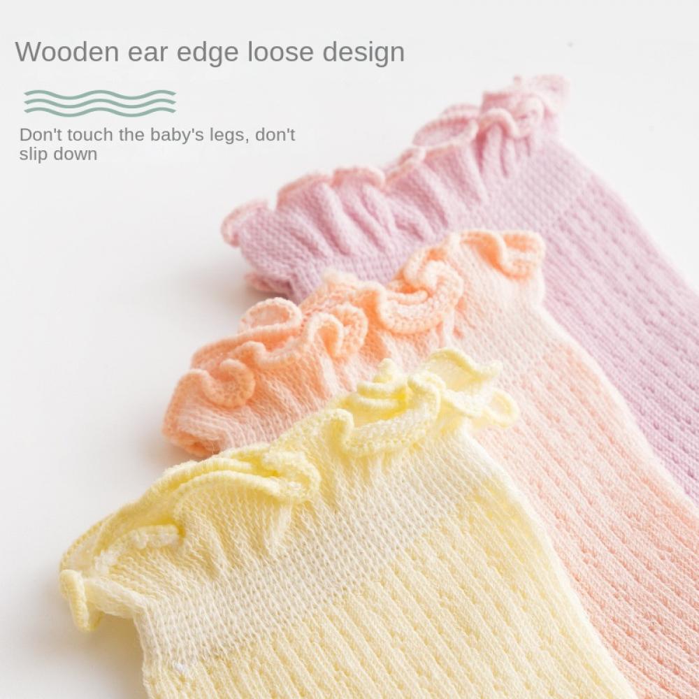 Baby socks summer thin mesh cotton socks breathable