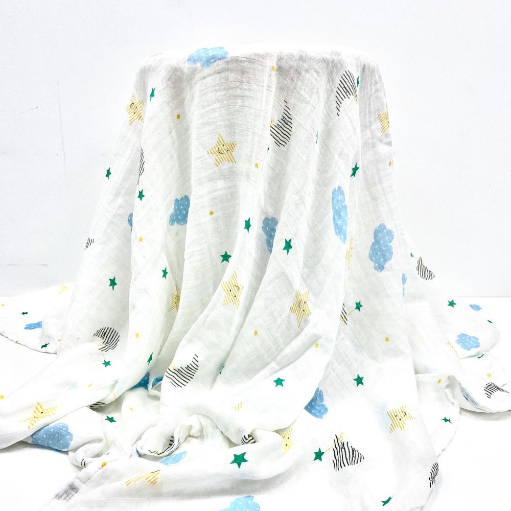 Baby Gauze Blanket Newborn Swaddling Towel Bamboo Cotton