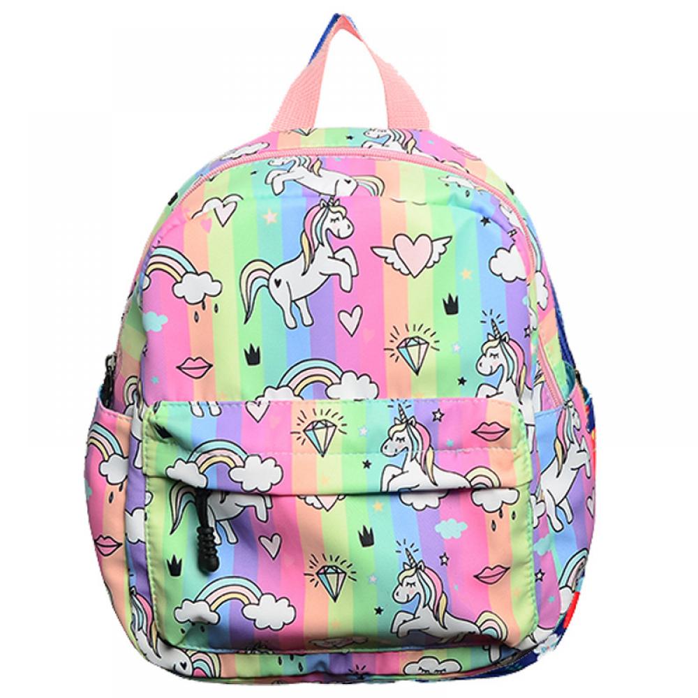 Schoolbag Car Dinosaur Boy 3-6Y Rainbow Cartoon Backpack