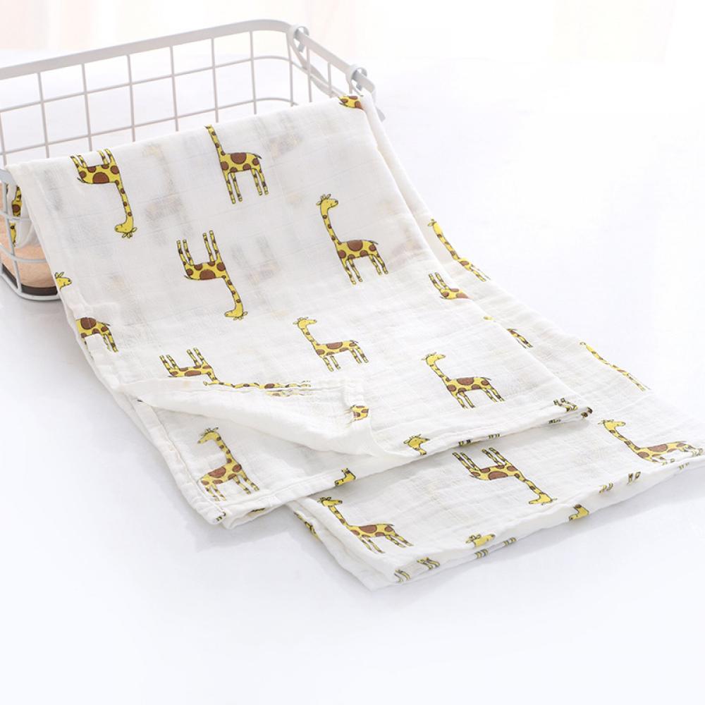 Double Layer Cotton Gauze Printed Baby Blanket Wholesale