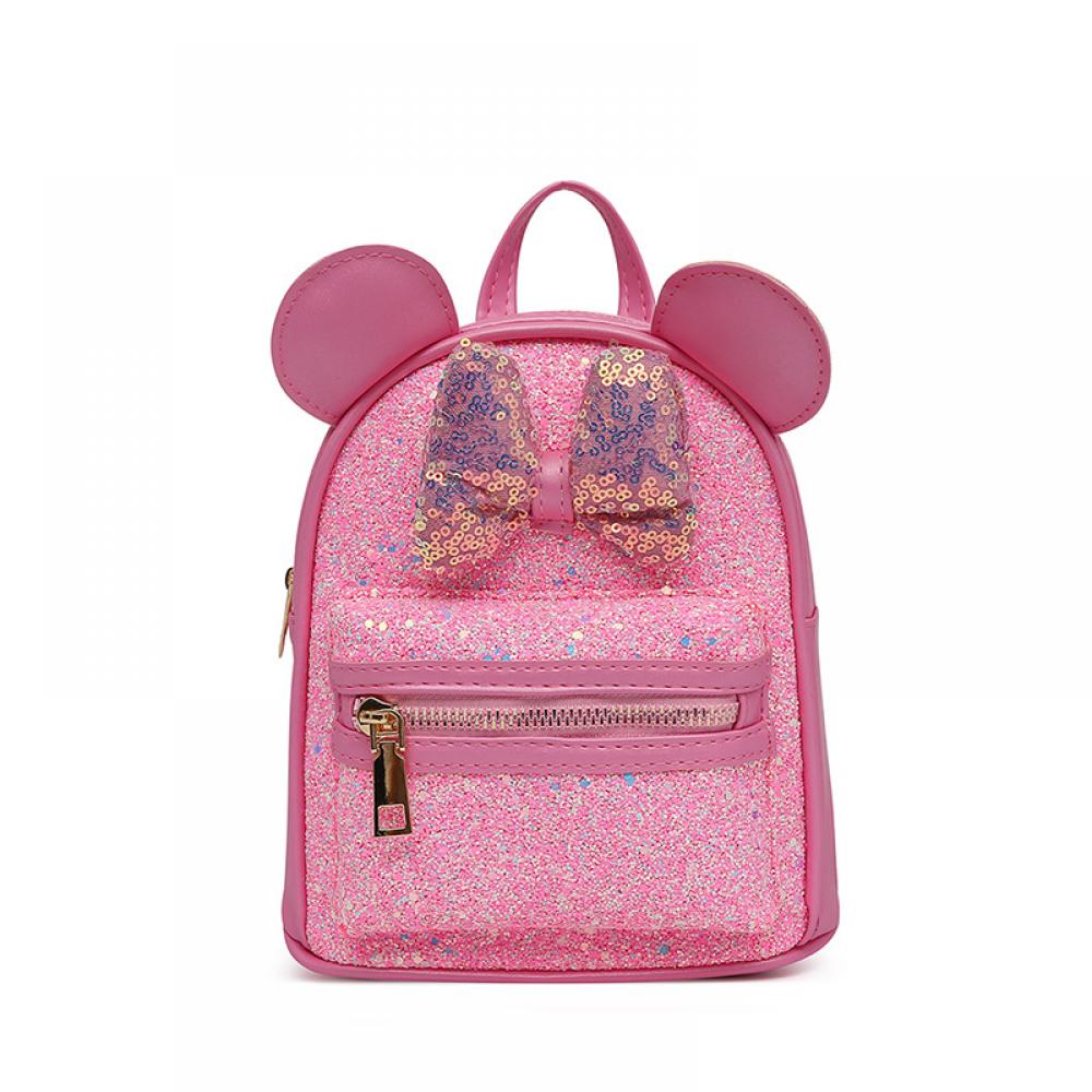 Baby Girl Fashion Trend Sequin Bow Ears Cute Backpack Wholesale