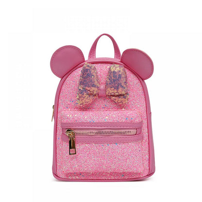 Baby Girl Fashion Trend Sequin Bow Ears Cute Backpack Wholesale