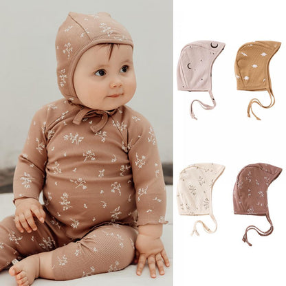 Baby Hat Four Seasons Cute Print Ear Protection Cap