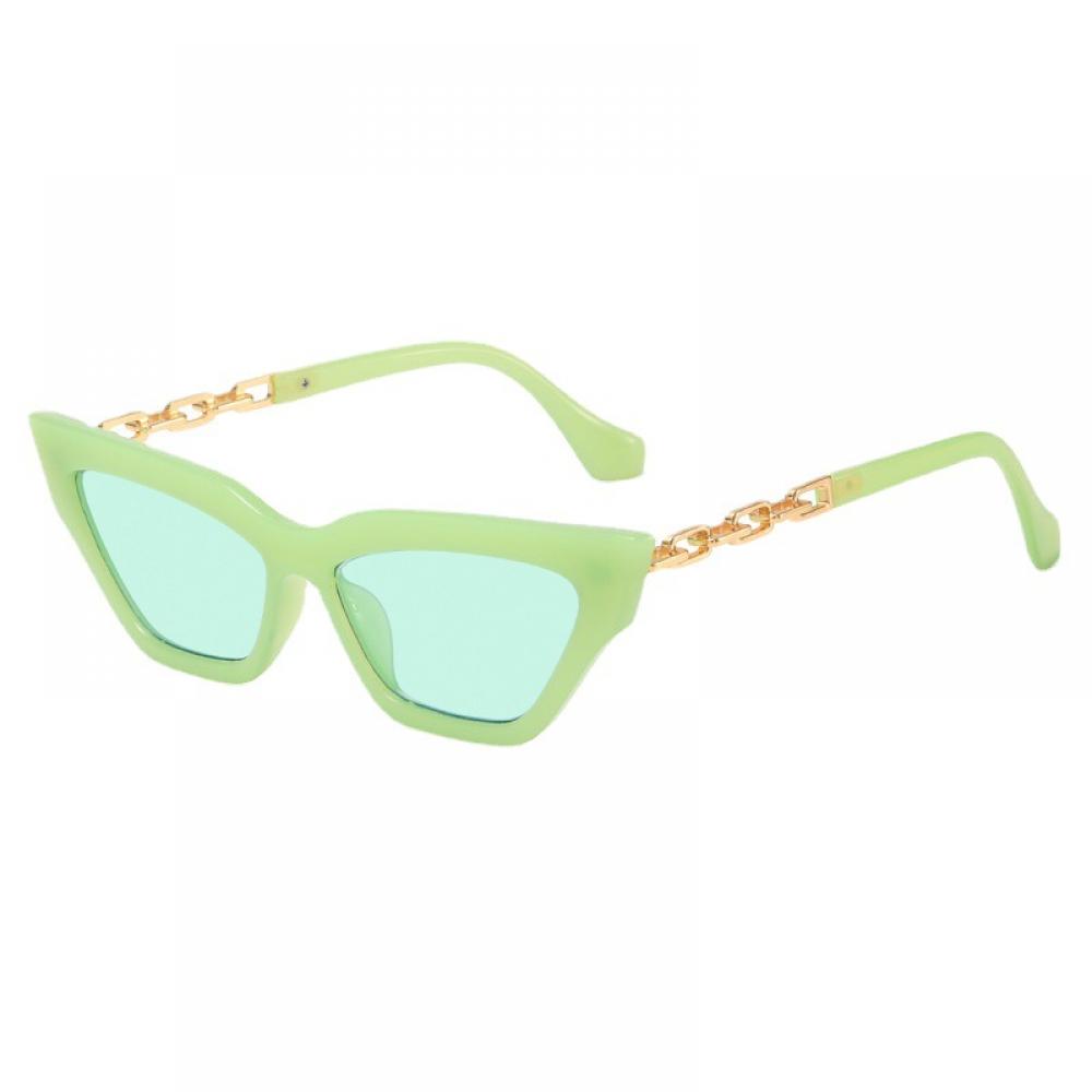 Fashion Universal Sunglasses Personality Versatile Street Shooting Female Small Face Temperament Chain Foot Sunglasses Wholesale
