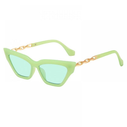 Fashion Universal Sunglasses Personality Versatile Street Shooting Female Small Face Temperament Chain Foot Sunglasses Wholesale