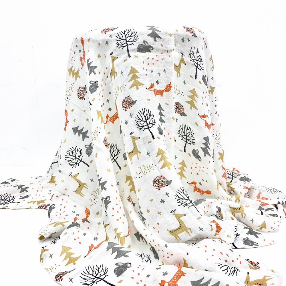 Baby Gauze Blanket Newborn Swaddling Towel Bamboo Cotton
