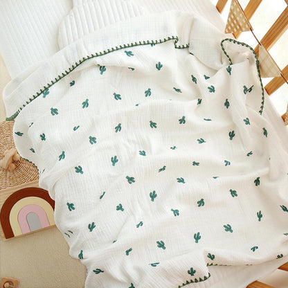Newborn Baby Cotton Gauze Blanket Baby Supplies Wholesale