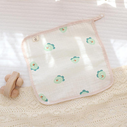Summer Newborn Baby Double Layer Cotton Gauze Bib