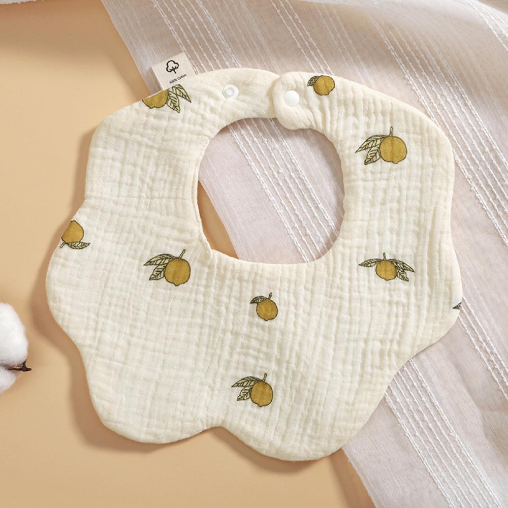 Pure Cotton Six-layer Gauze Baby Bib 360 Degrees Saliva Towel Wholesale