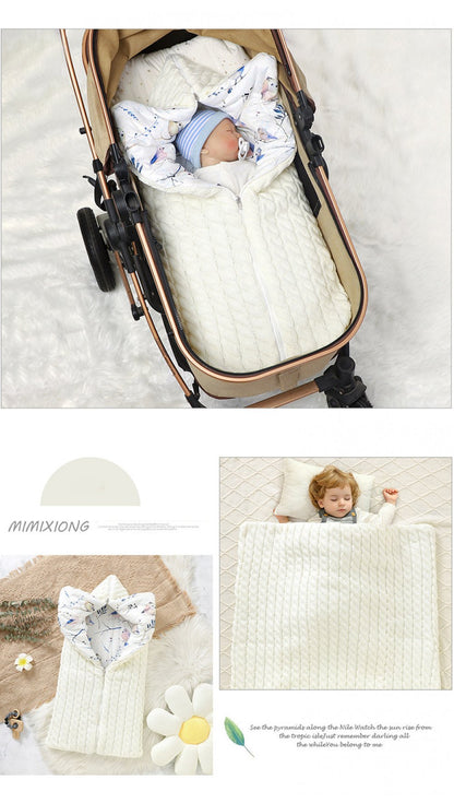 INS Autumn and Winter Baby Sleeping Bag Newborn Thickened