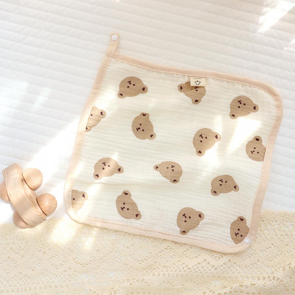 Summer Newborn Baby Double Layer Cotton Gauze Bib