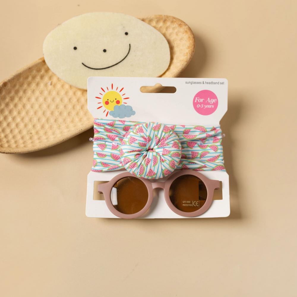 2PCS Children's sunglasses hair band set