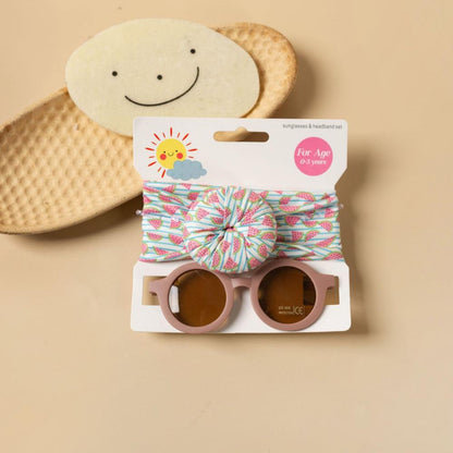 2PCS Children's sunglasses hair band set