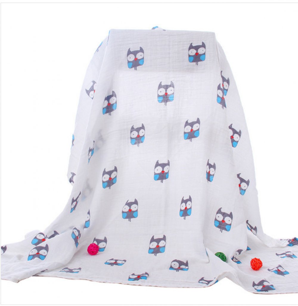 Double Layer Cotton Gauze Printed Baby Blanket Wholesale