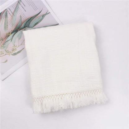Children's Cotton Printed Tassel Blanket Cute Baby Blankets