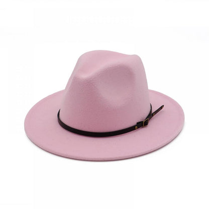 Jazz Hat Autumn And Winter British Retro Top Hat Fashion Women's Woolen Hat Wholesale Women's Hats