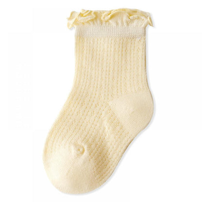 Baby socks summer thin mesh cotton socks breathable