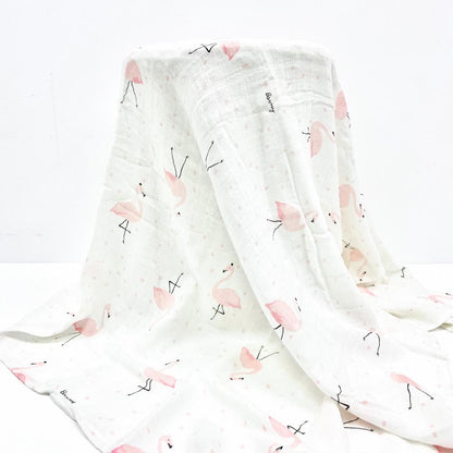 Baby Gauze Blanket Newborn Swaddling Towel Bamboo Cotton