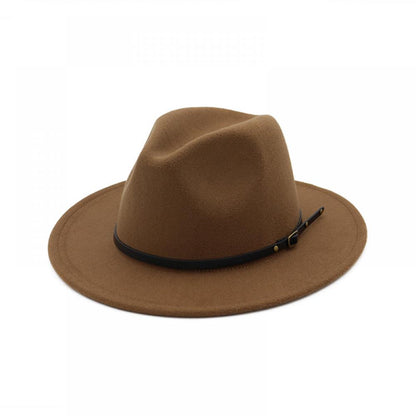 Jazz Hat Autumn And Winter British Retro Top Hat Fashion Women's Woolen Hat Wholesale Women's Hats